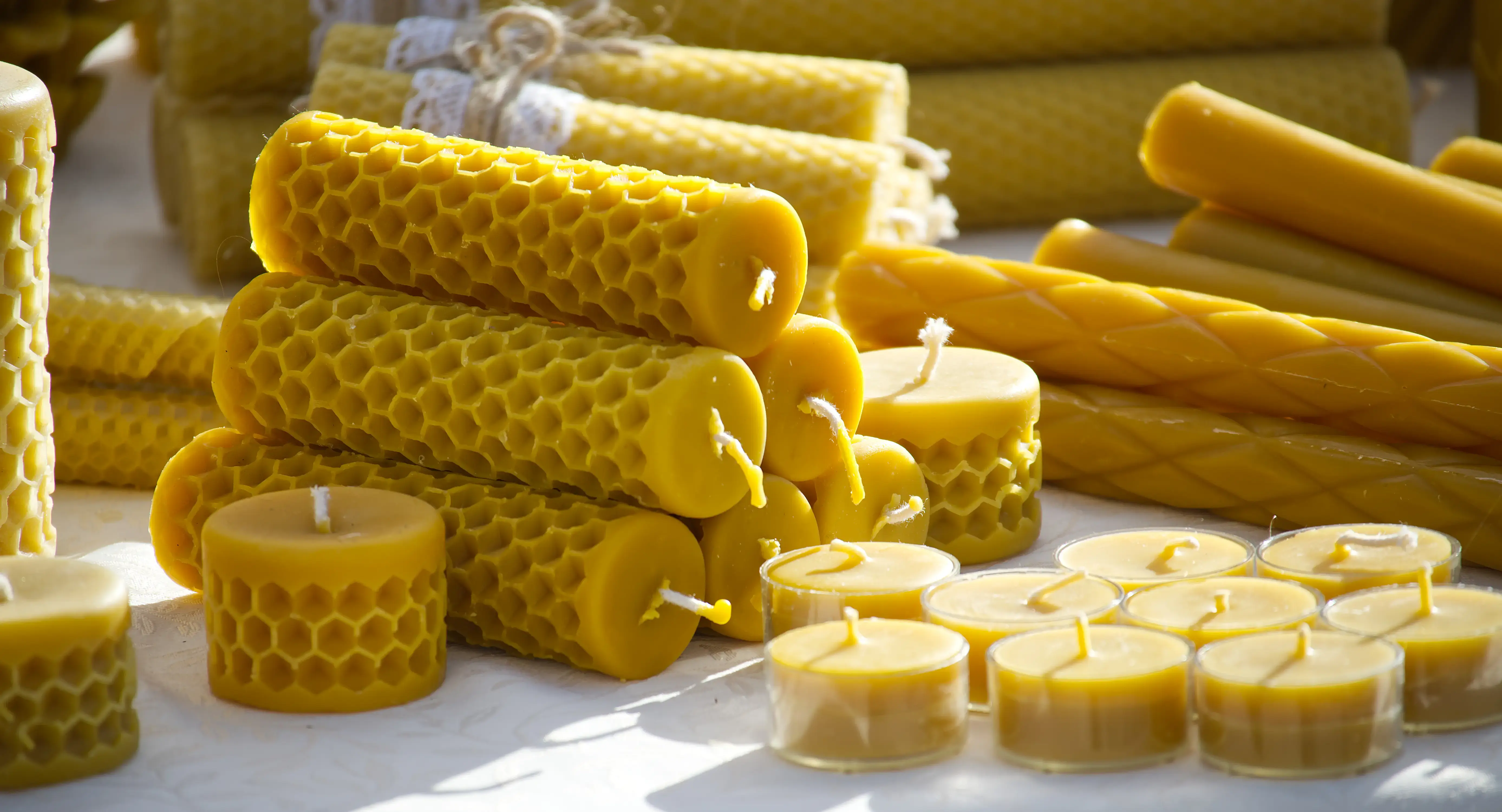 Kerzen aus Bienenwachs