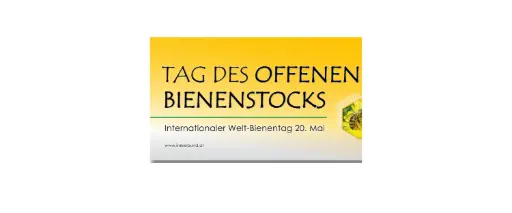 Werbetransparent "Tag des offenen Bienenstocks"