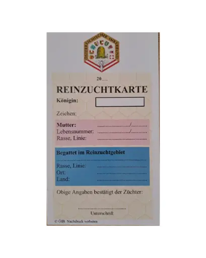 Reinzuchtkarten 